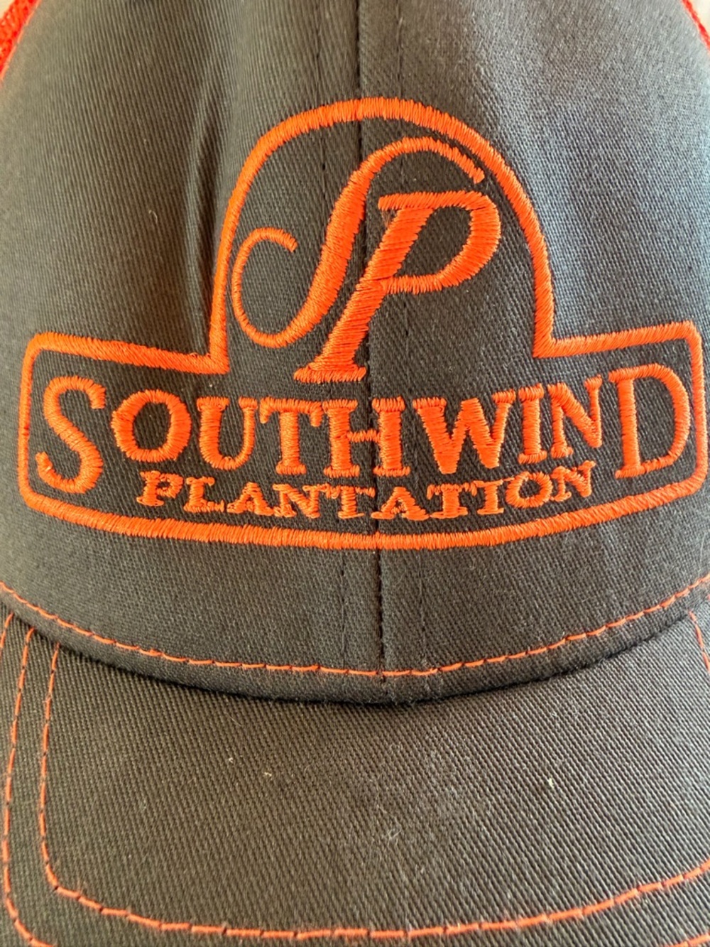 Southwind Plantation Trucker Mesh Hat, Orange and Grey - Picture 5 of 10